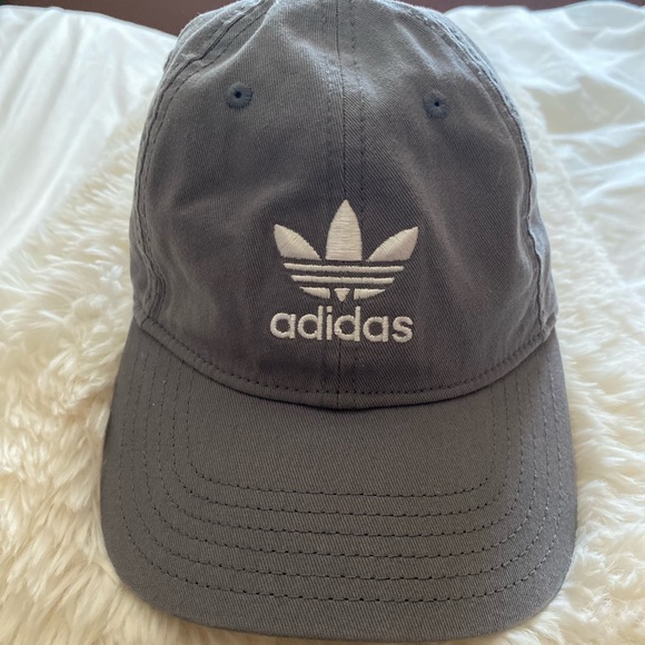 ADIDAS ORIGINAL GRAY BASEBALL CAP HAT - Picture 3 of 5